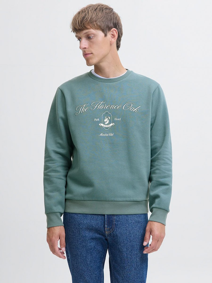 Green Florence Oak Graphic Sweatshirt