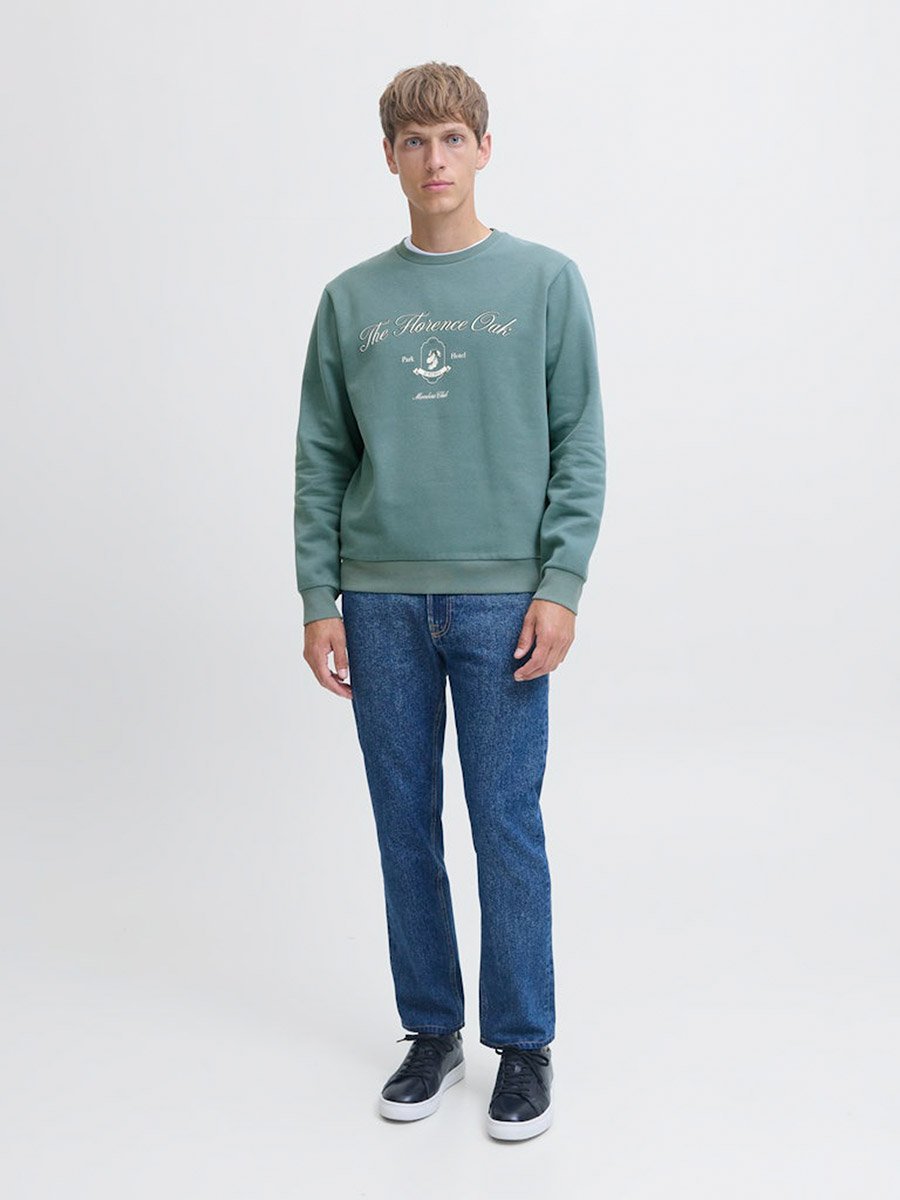 Green Florence Oak Graphic Sweatshirt