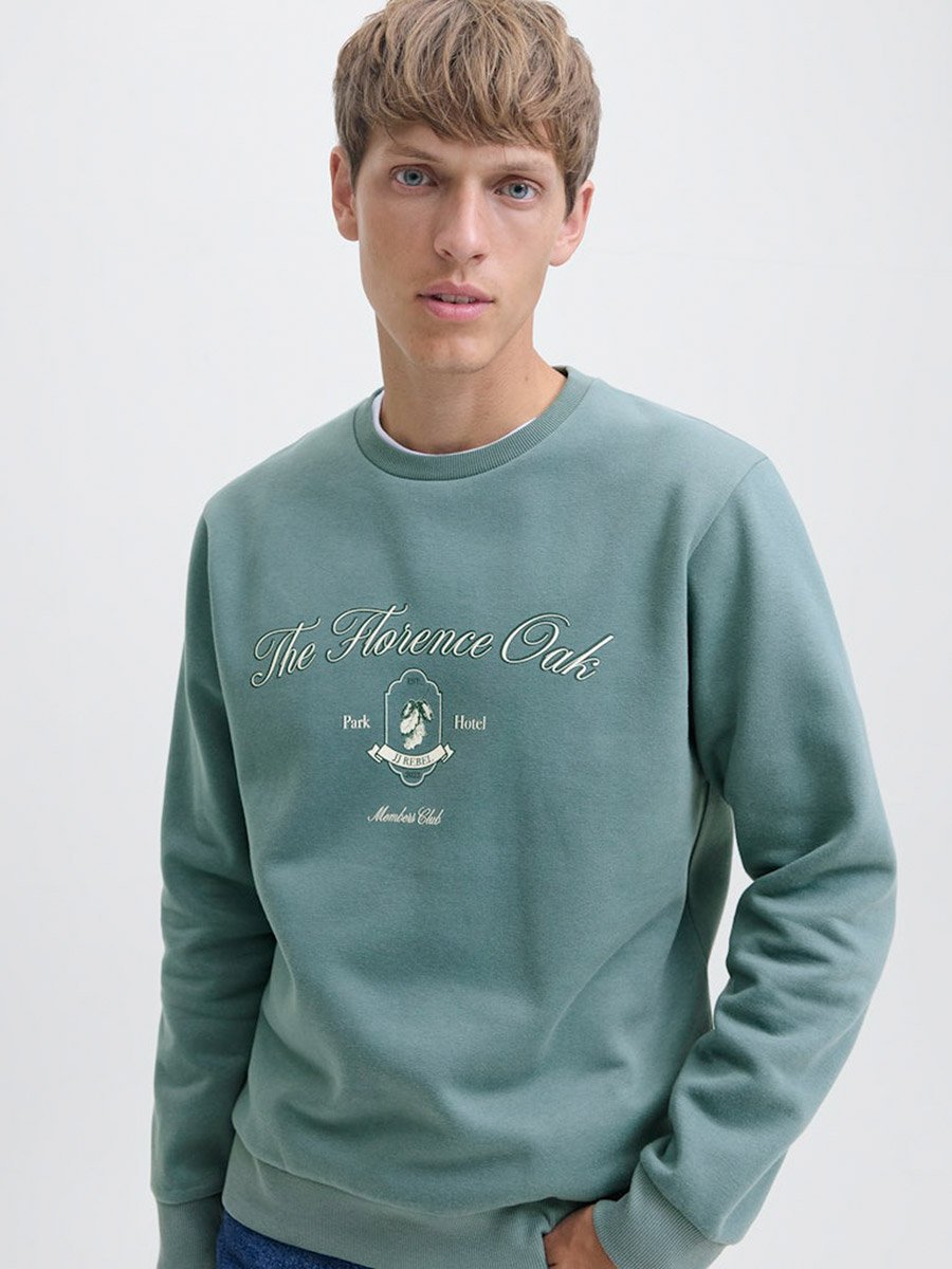 Green Florence Oak Graphic Sweatshirt