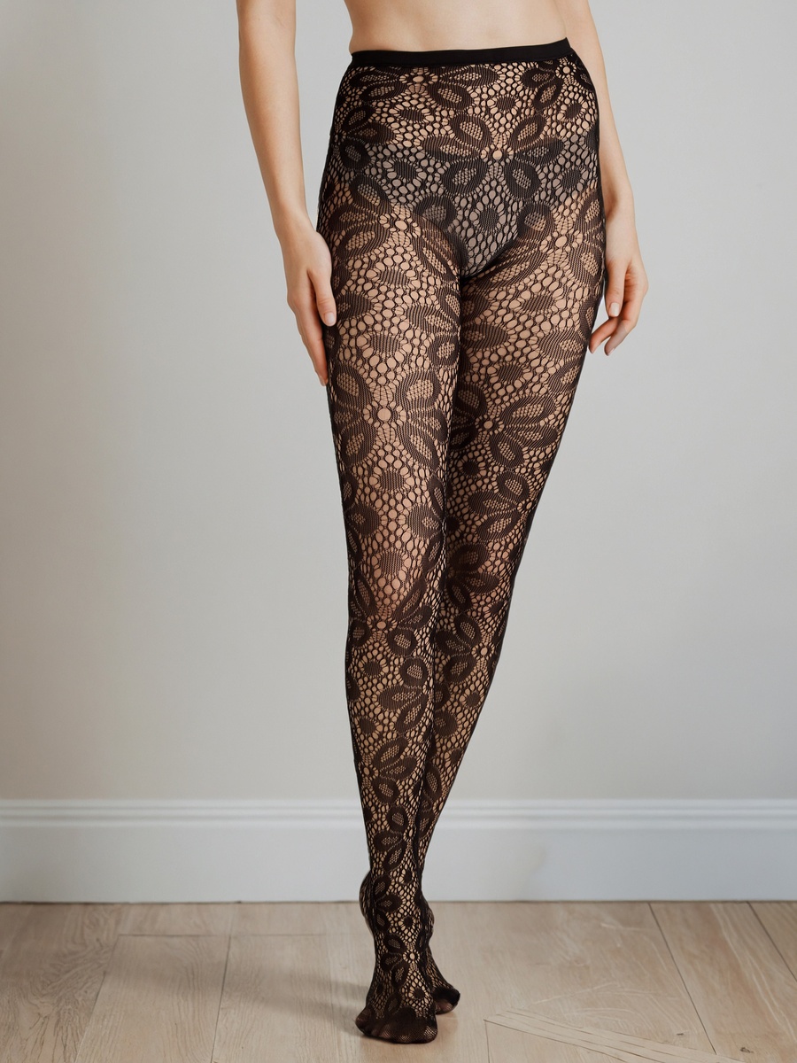 Lace Textured Sheer Stockings