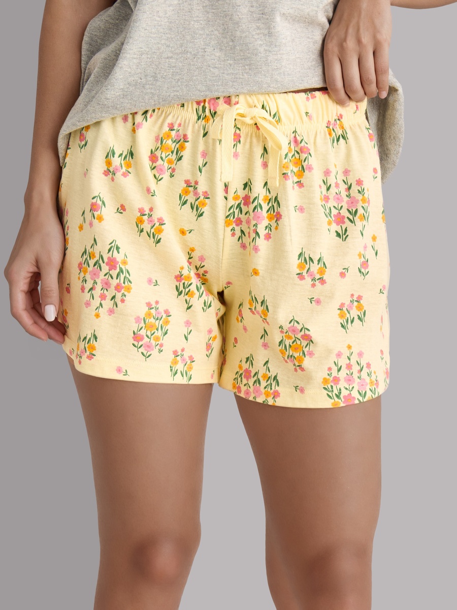 Cotton T-Shirt and Pyjama Shorts Set