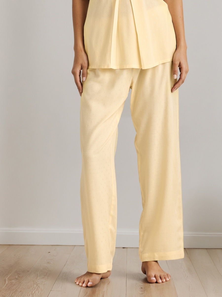 Viscose Buttoned Top and Pyjama Pants Set