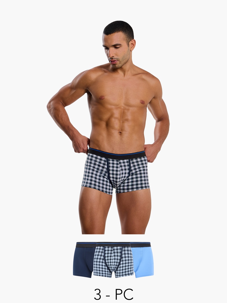 Men Assorted Trunks - Pack of 3