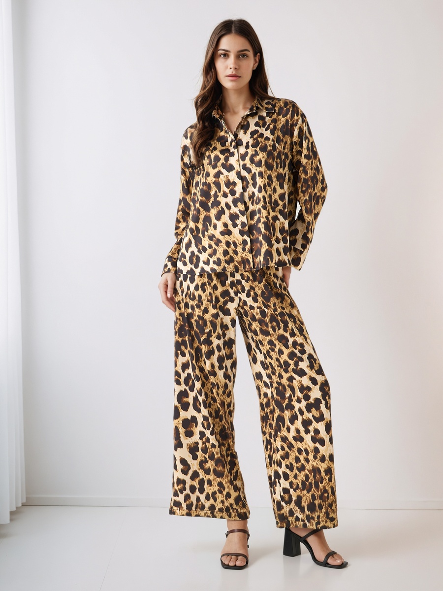 Co-Ords with Shirt and Wide Leg Pants