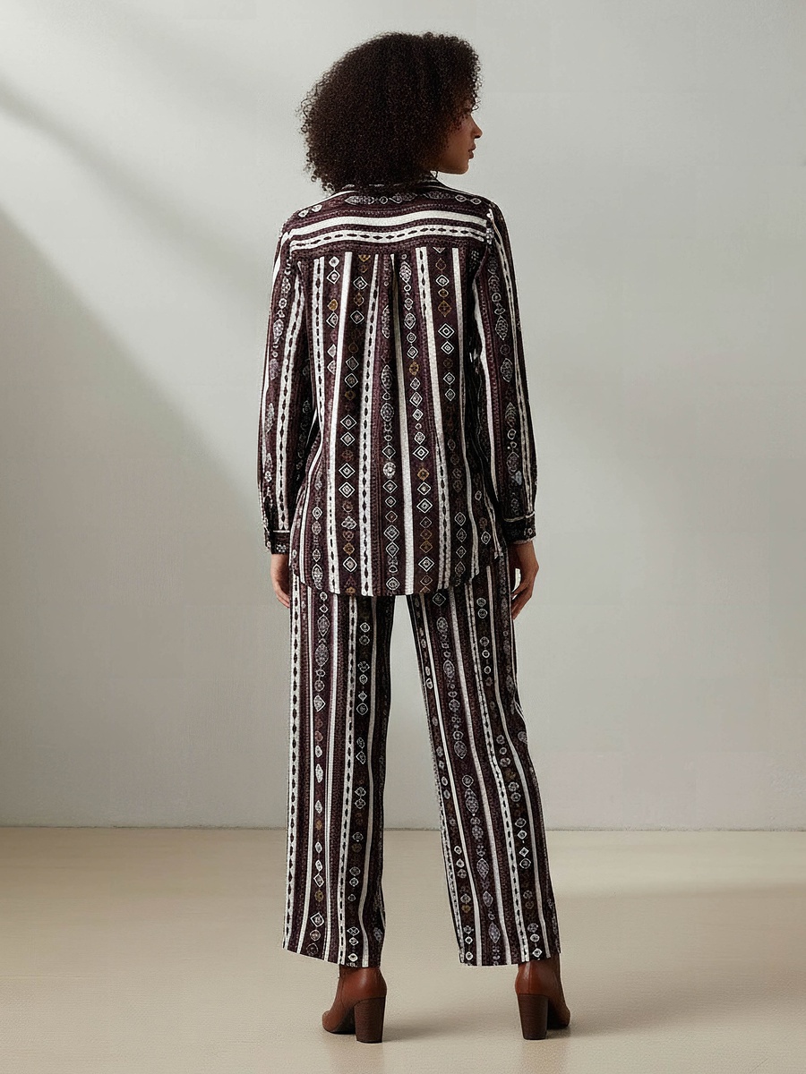 Co-Ords with Shirt and Wide Leg Pants
