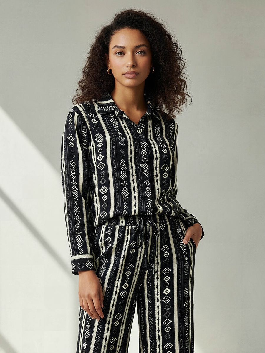 Co-Ords with Shirt and Wide Leg Pants