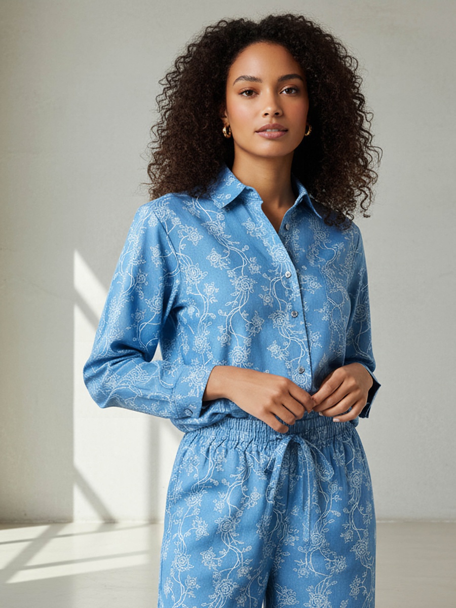 Co-Ords with Shirt and Wide Leg Pants