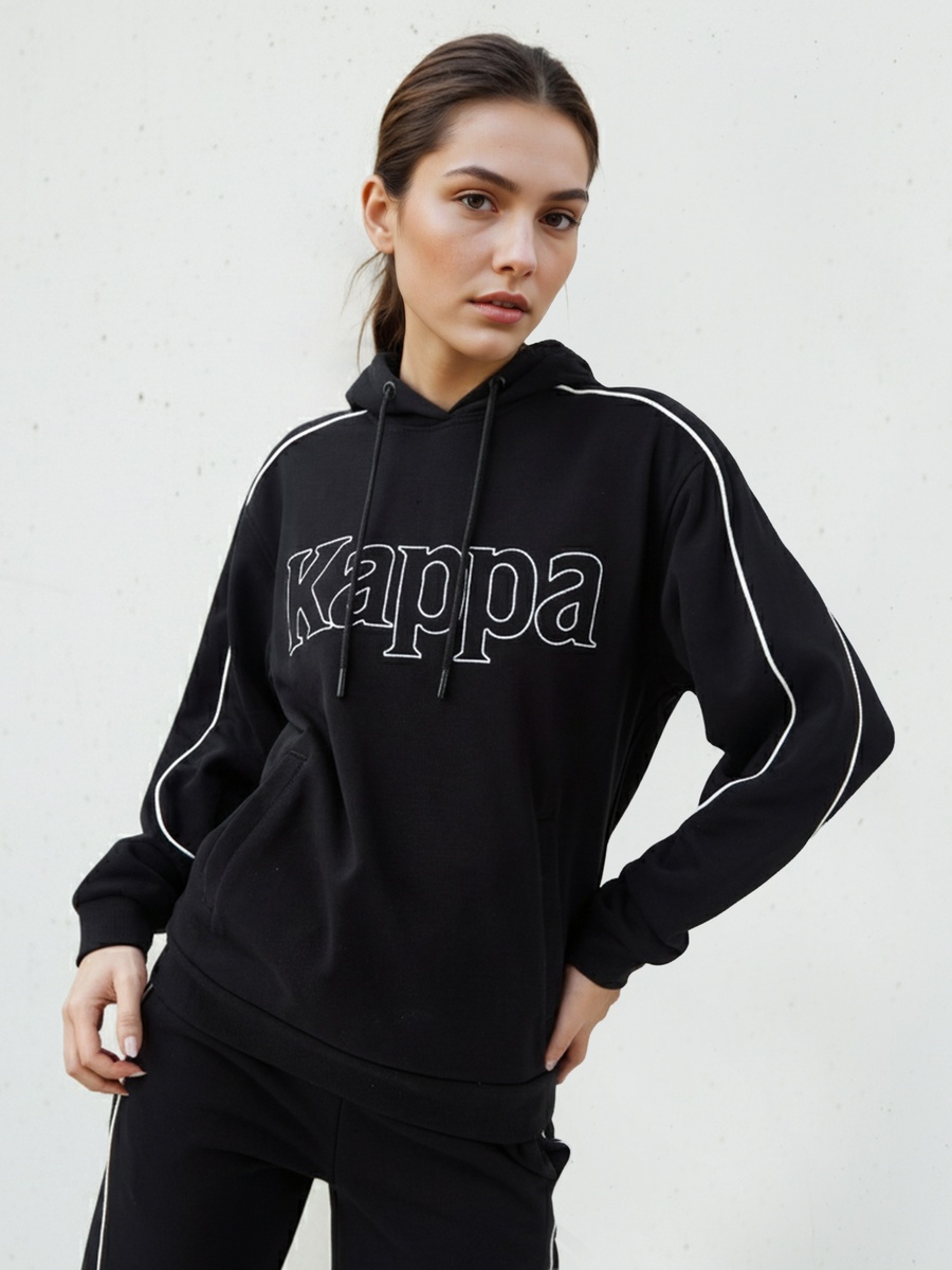 Regular Fit Hooded Sweatshirt with Logo Embroidery