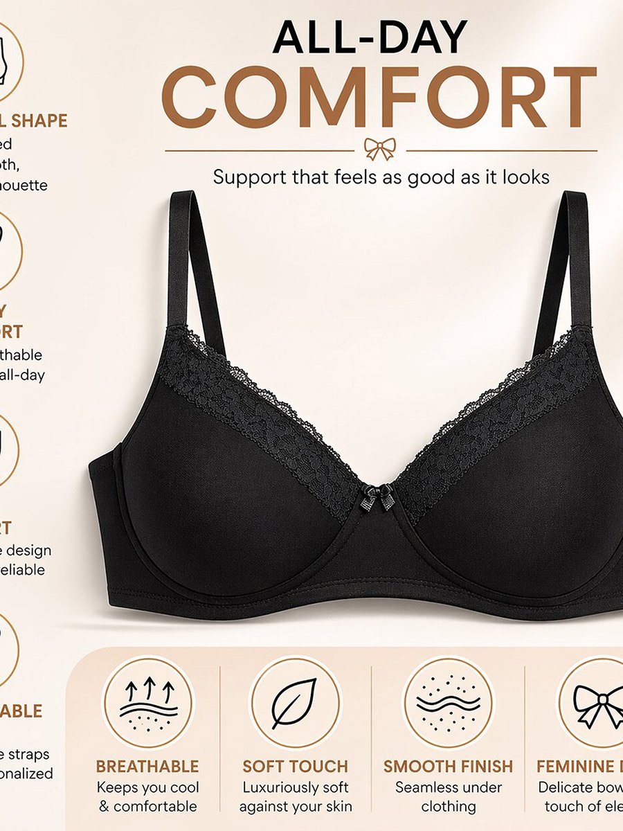 Pack of 2 - Lightly Padded Cotton T-Shirt Bra