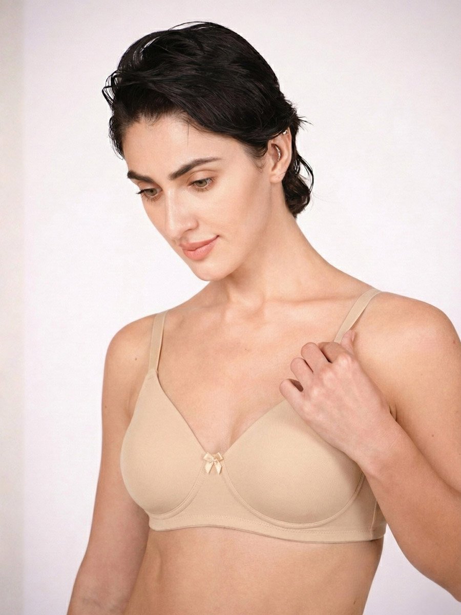 Pack of 2 - Lightly Padded Lycra T-Shirt Bra