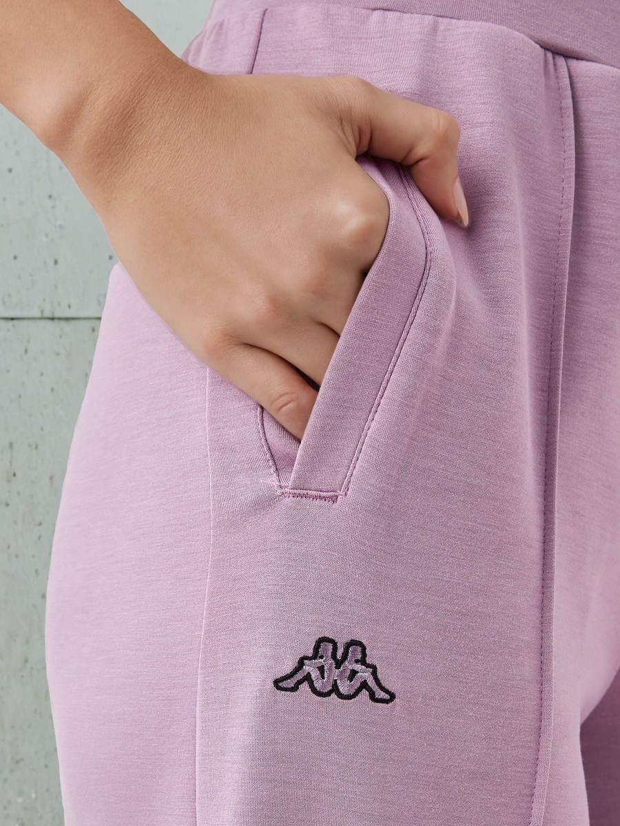 Women Wide Leg Soft Touch Track Pants with Pockets