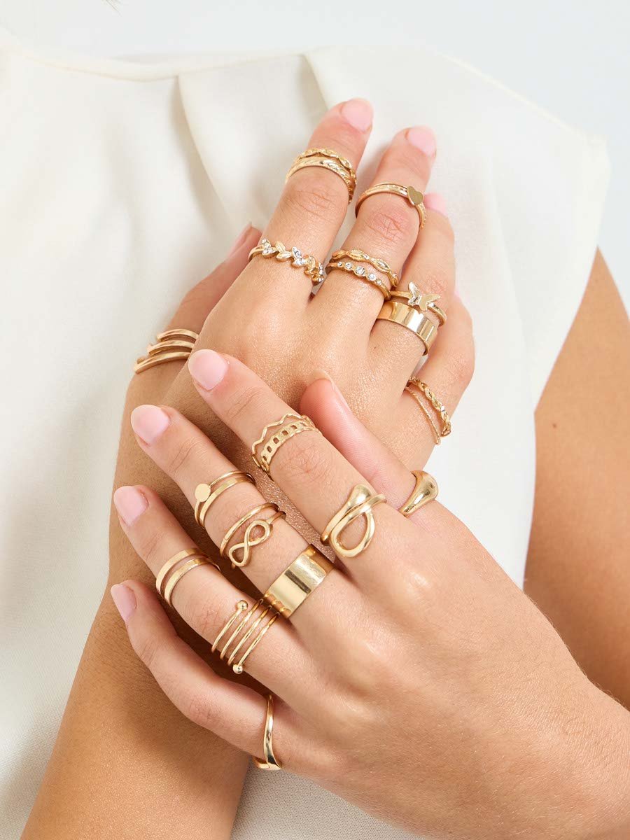 Pack of 25 - Assorted Gold Rings