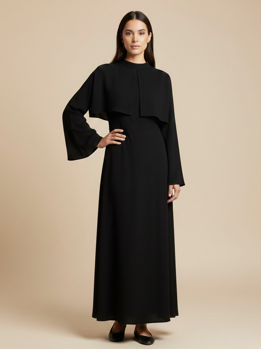 black and white pinstripe dress shirt Petal and Pup Women's Evian Long Sleeve Maxi Dress main image 0