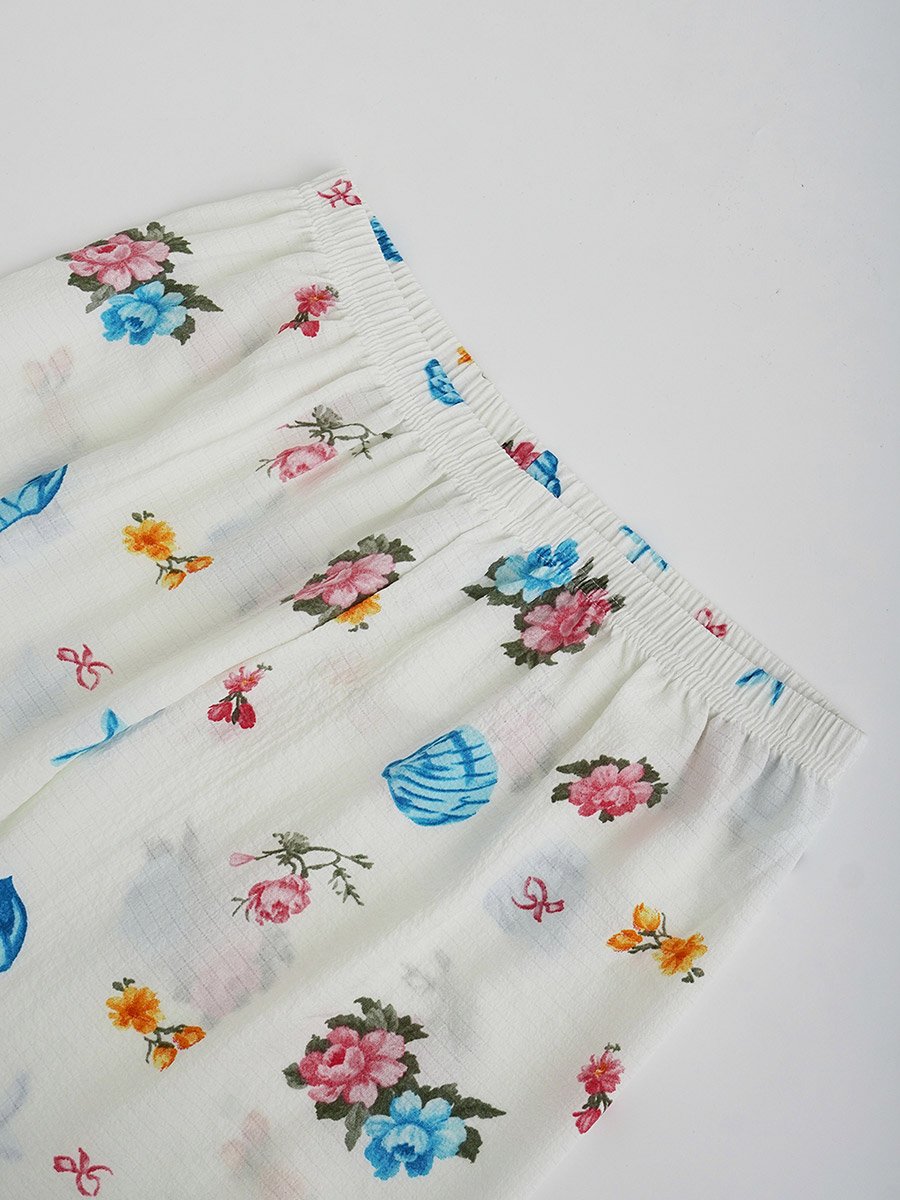Women Graphic Print Shirt and Pyjama Set