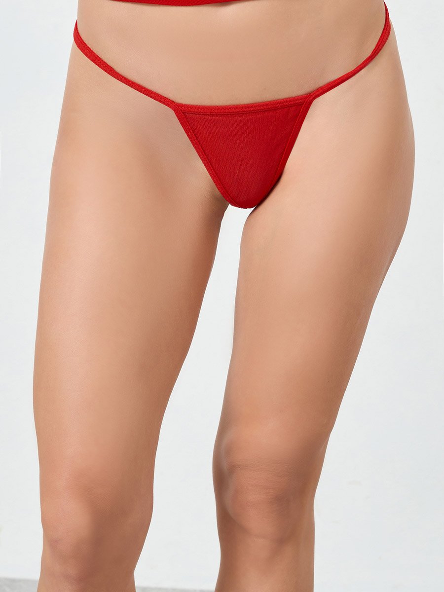Pack of 3 - All Lace Bra, Ruffle Hem Skirt and Brief Set