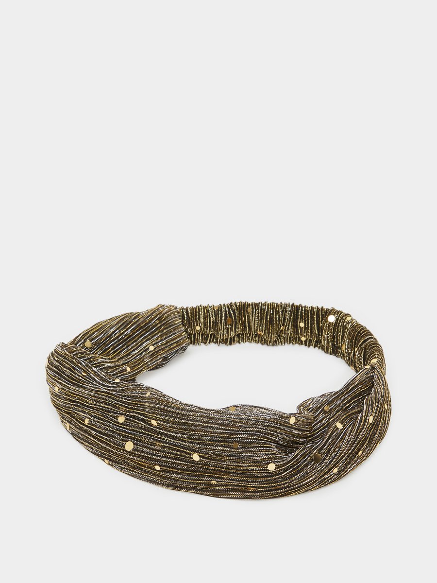 Metallic Plisse Headband