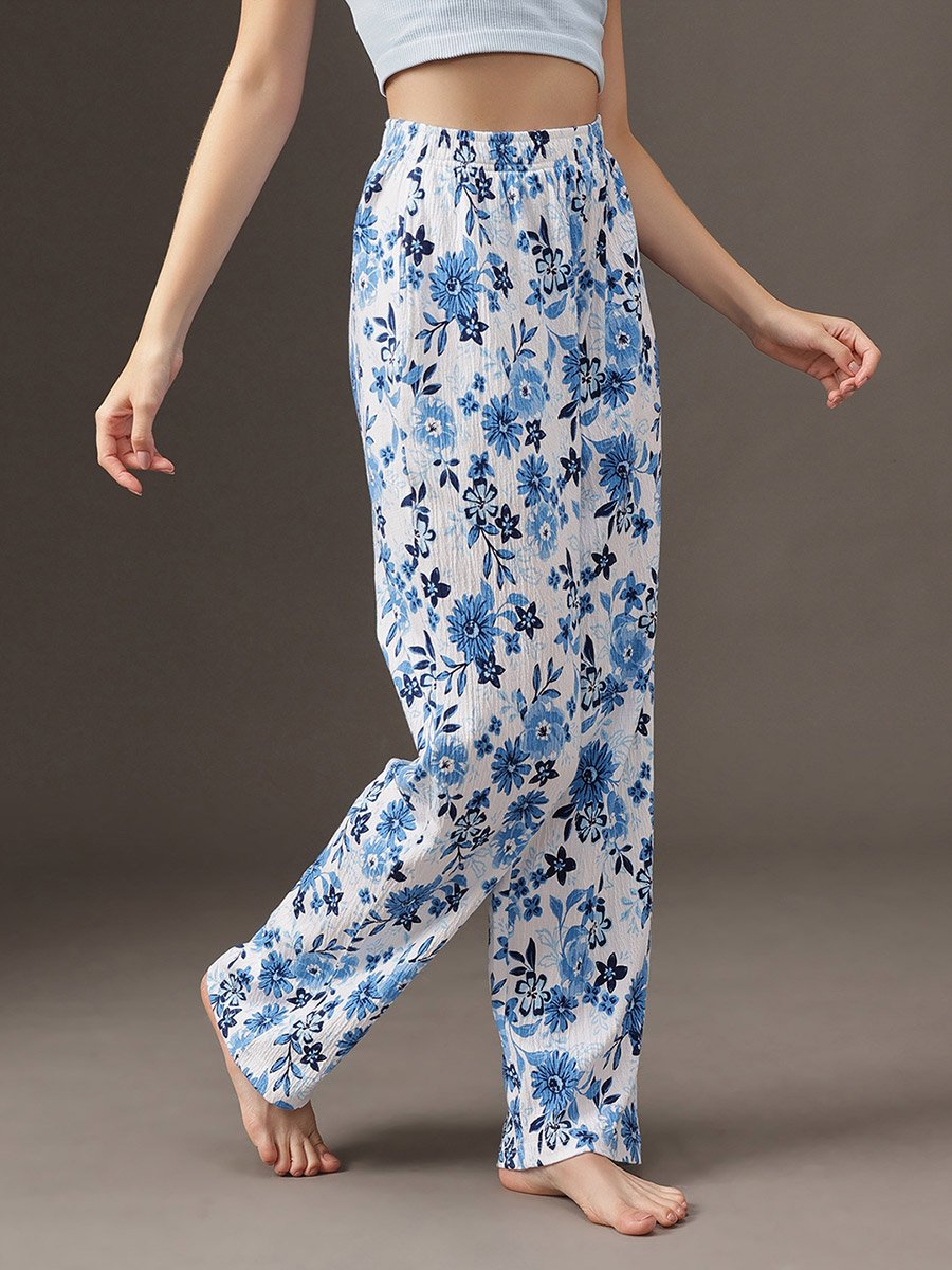 Floral Print Cotton Pyjama