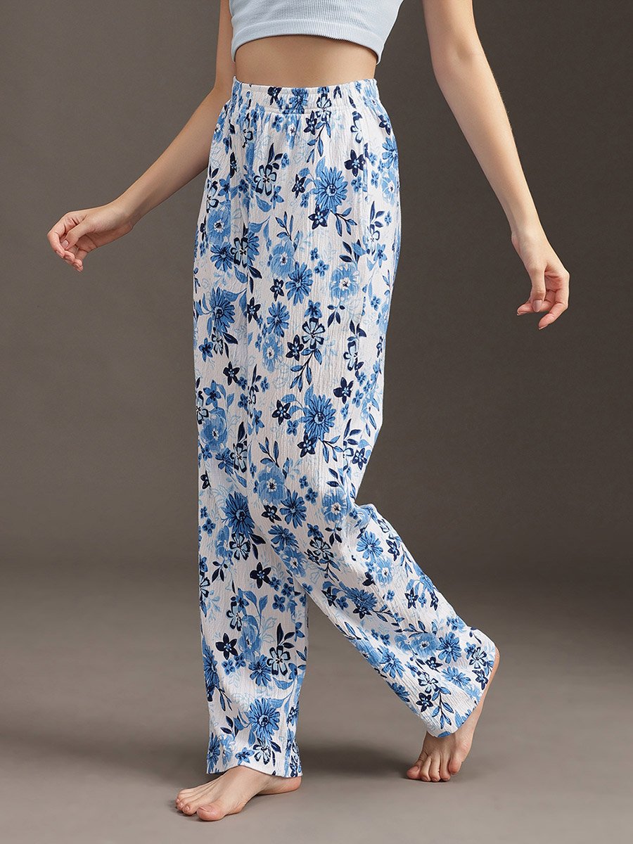 Floral Print Cotton Pyjama