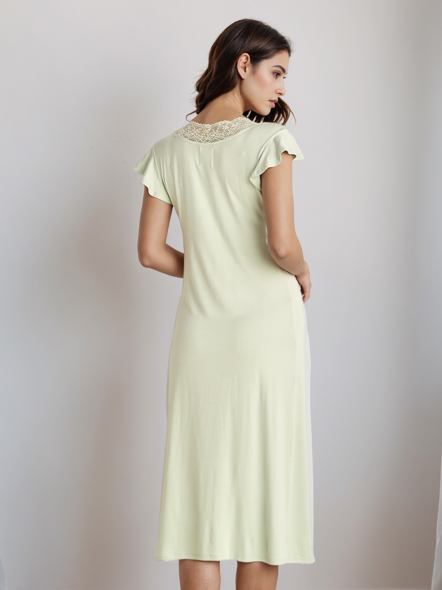 Nightdress with V Neck