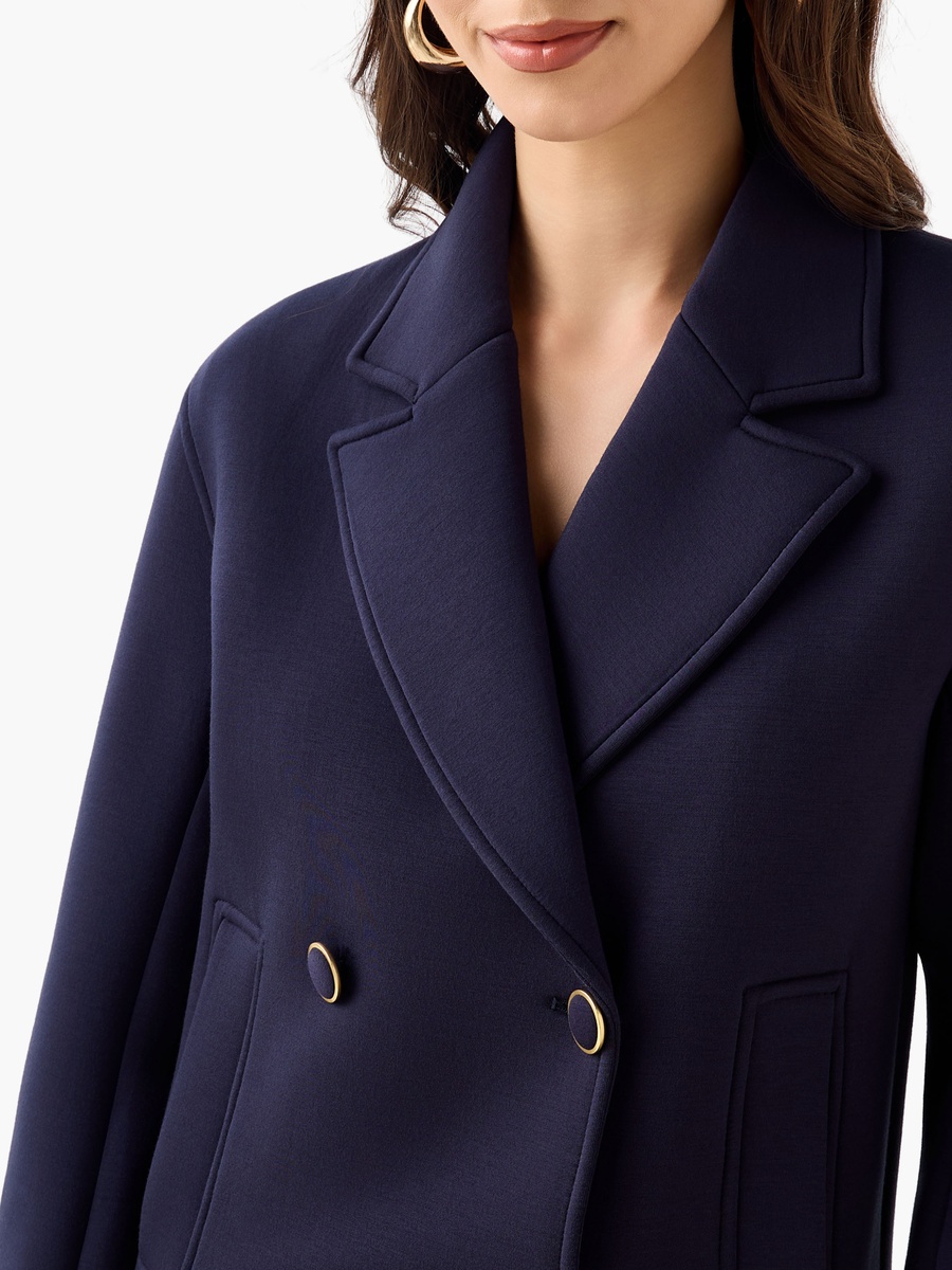 Regular Fit Blazer with Lapel Collar