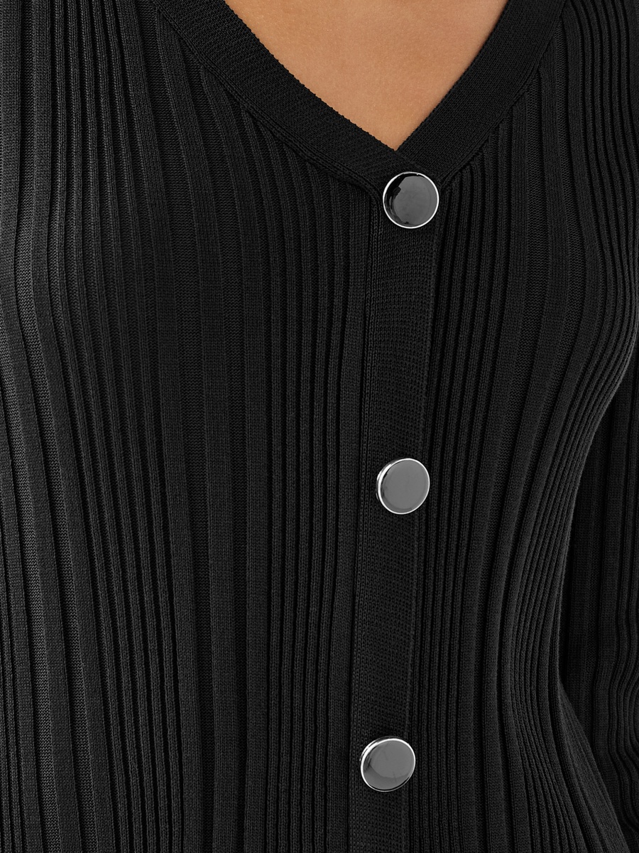 Bodycon Midi Dress with V Neck
