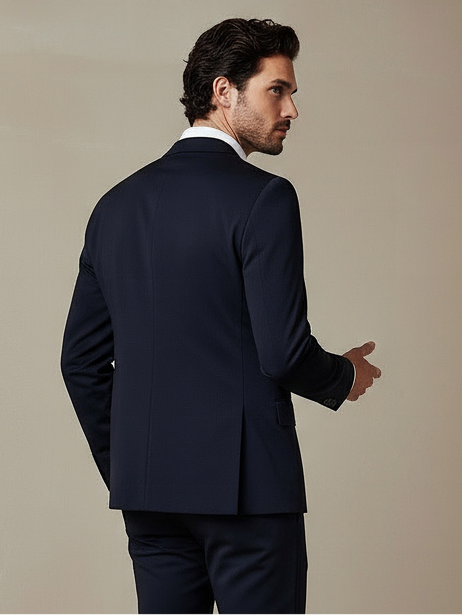 Men Slim Fit Notched Lapel Blazer