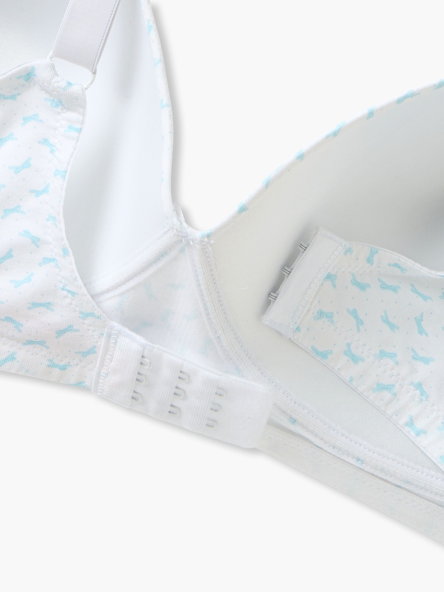 Printed Non-Wired Plunge Bra