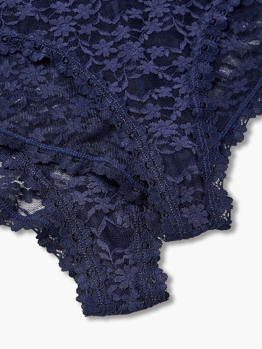 Bikini Briefs with Lace Trim