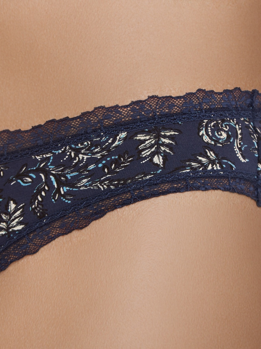 Bikini Briefs with Lace Trim