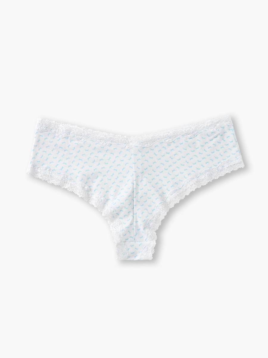 Brazillain Briefs with Bow and Lace Detail
