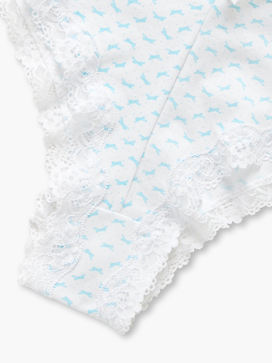 Brazillain Briefs with Bow and Lace Detail