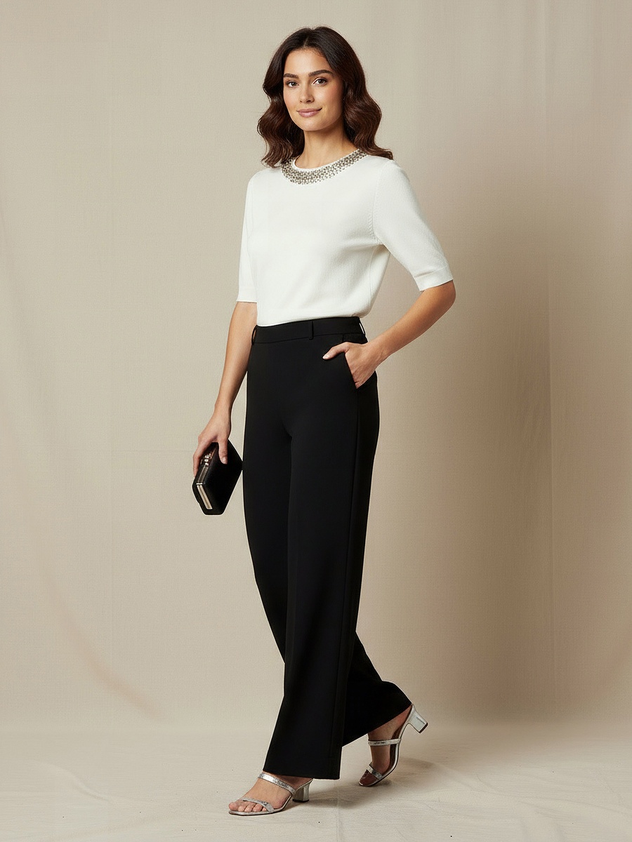 Regular Fit Top with Embellishment