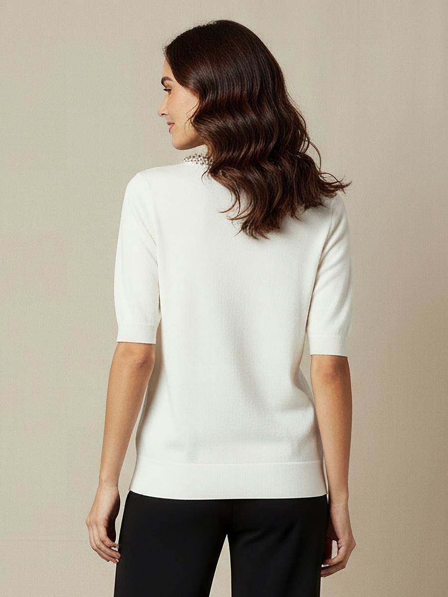 Regular Fit Top with Embellishment