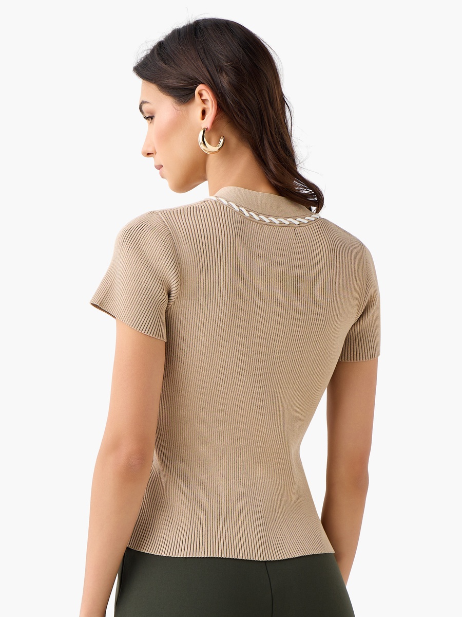 Regular Fit T-Shirt with Cord Detail