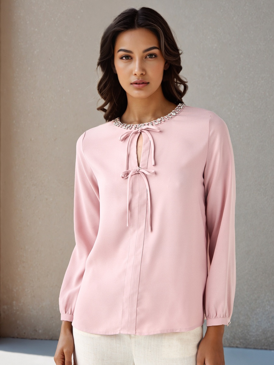 Regular Fit Top with Embellishment