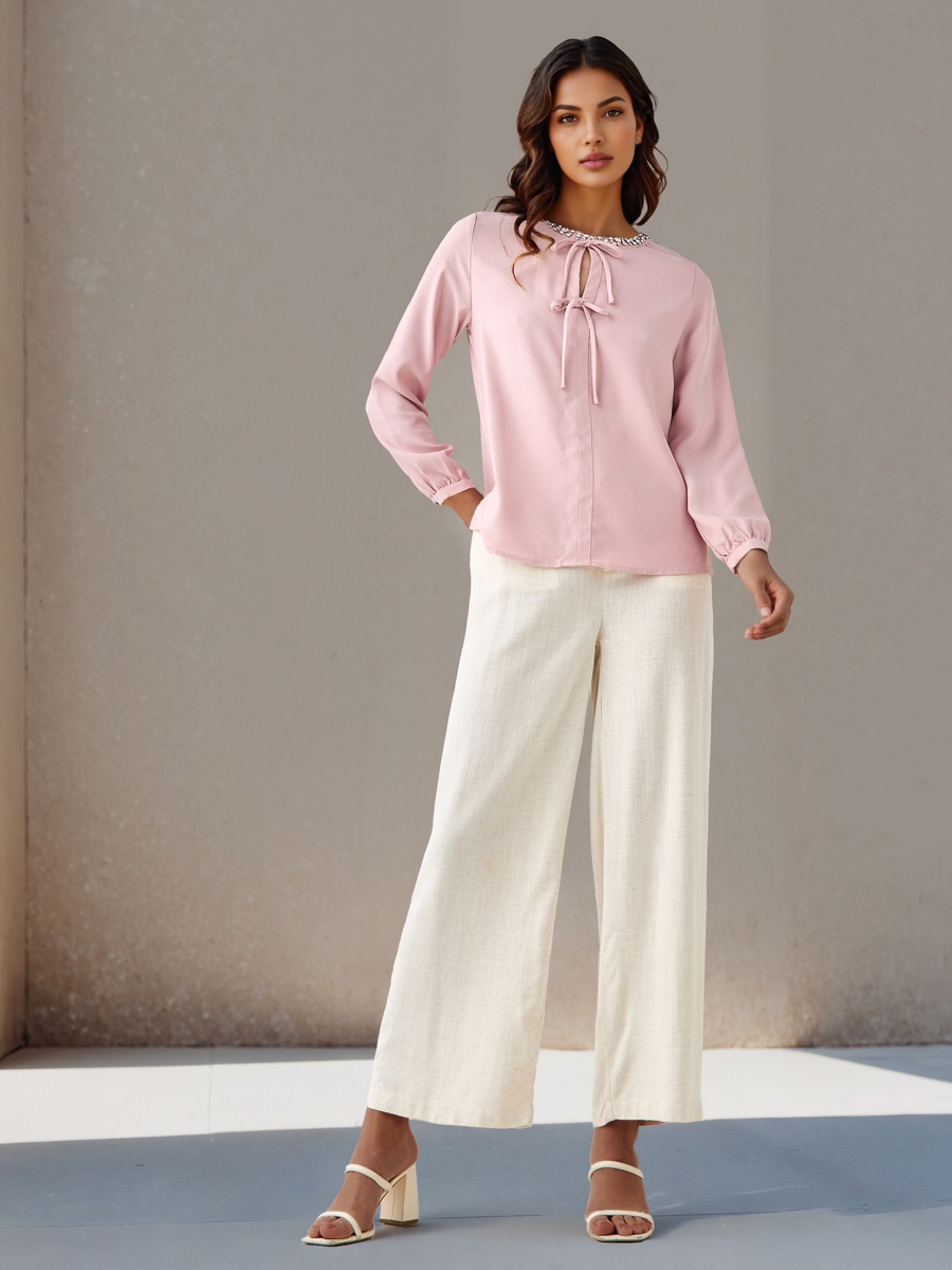 Regular Fit Top with Embellishment