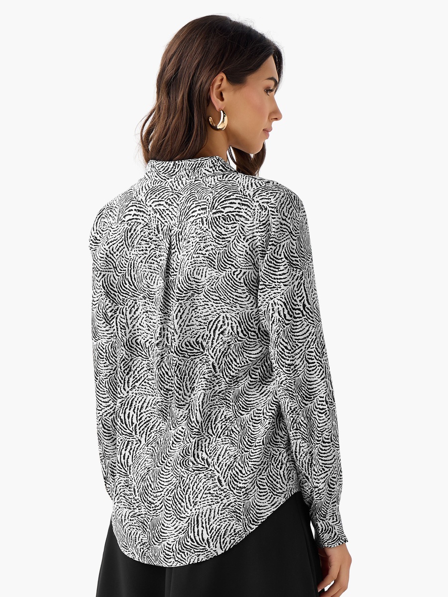 Regular Fit Viscose Shirt with Print