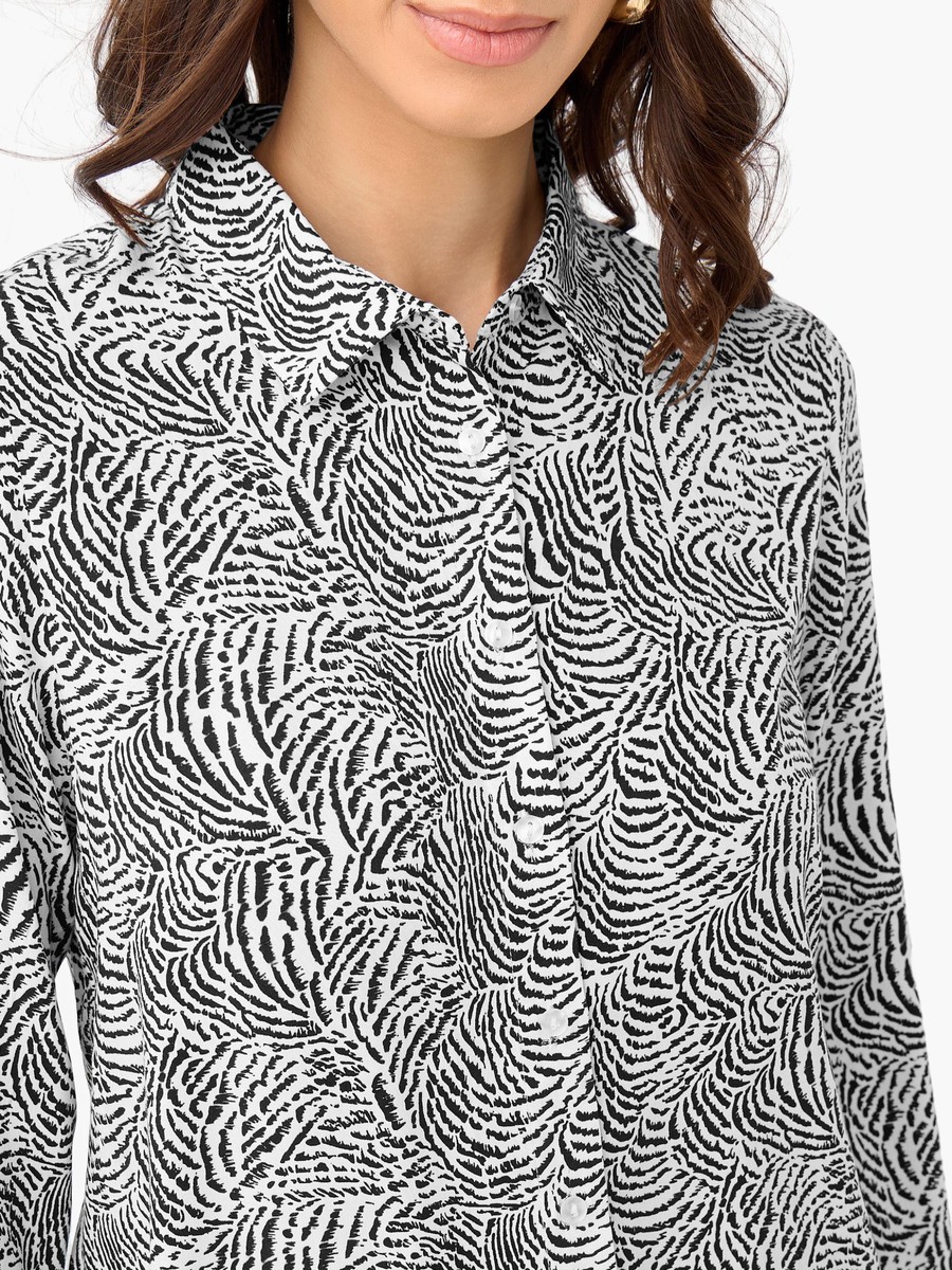 Regular Fit Viscose Shirt with Print