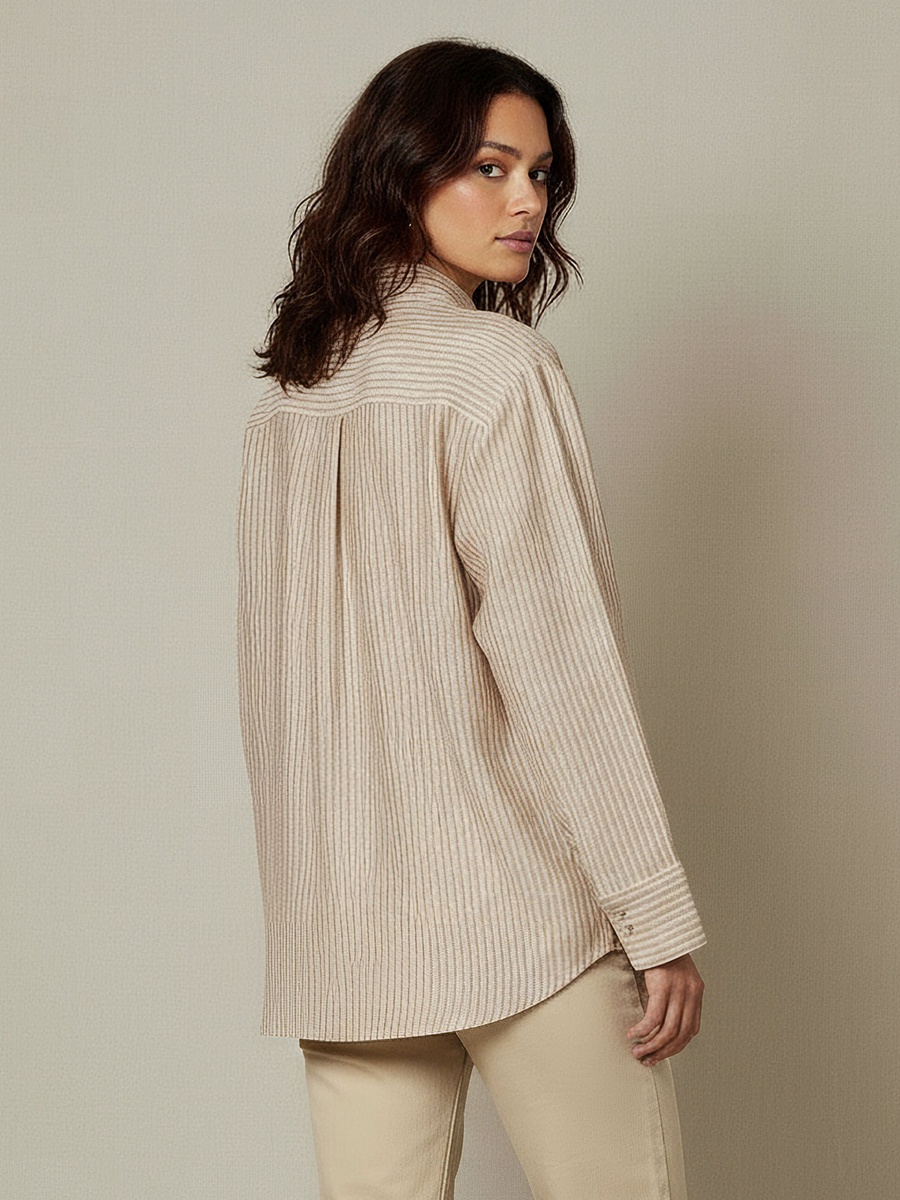 Shirt with Stripes and Long Sleeves