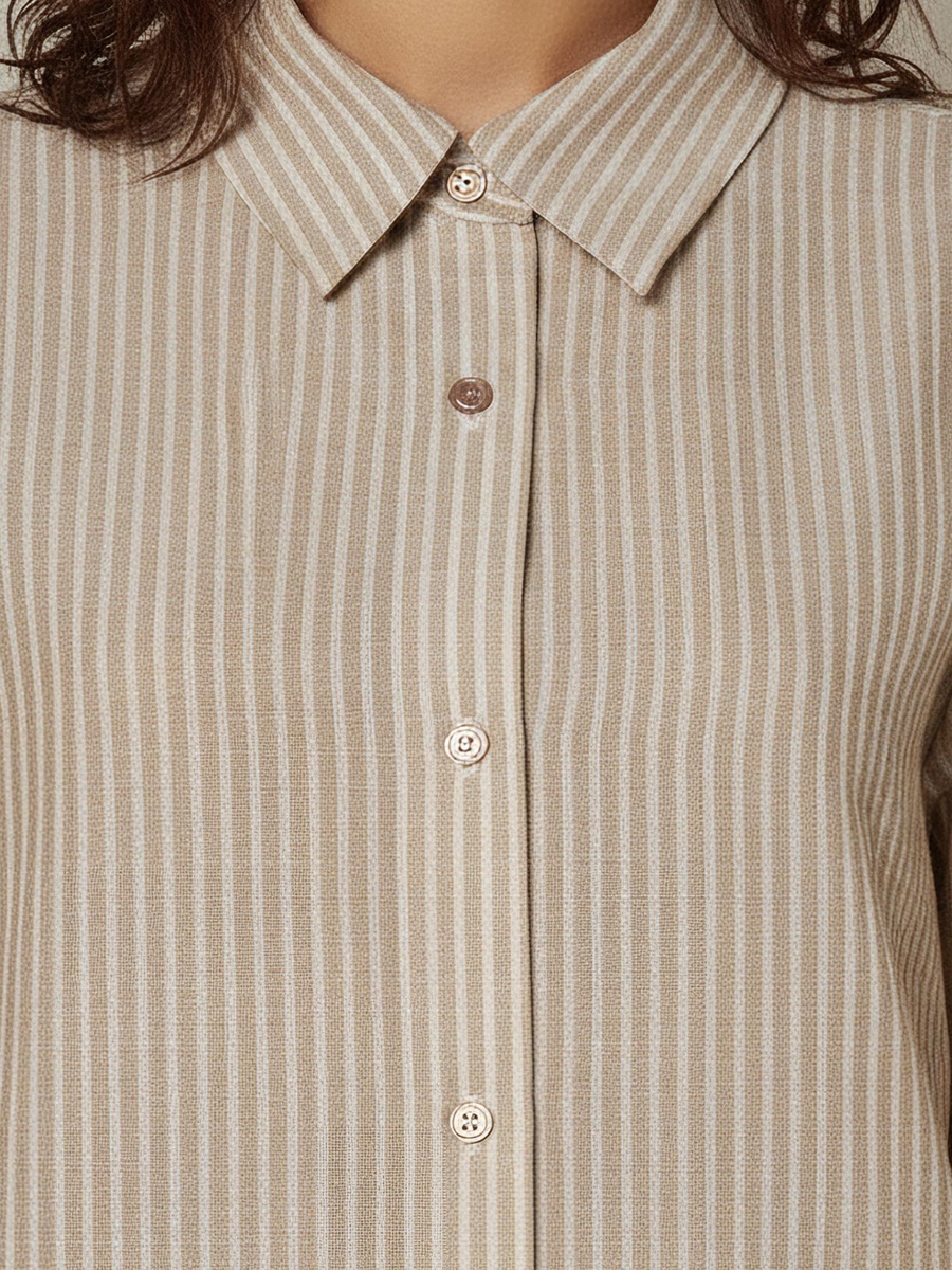 Shirt with Stripes and Long Sleeves