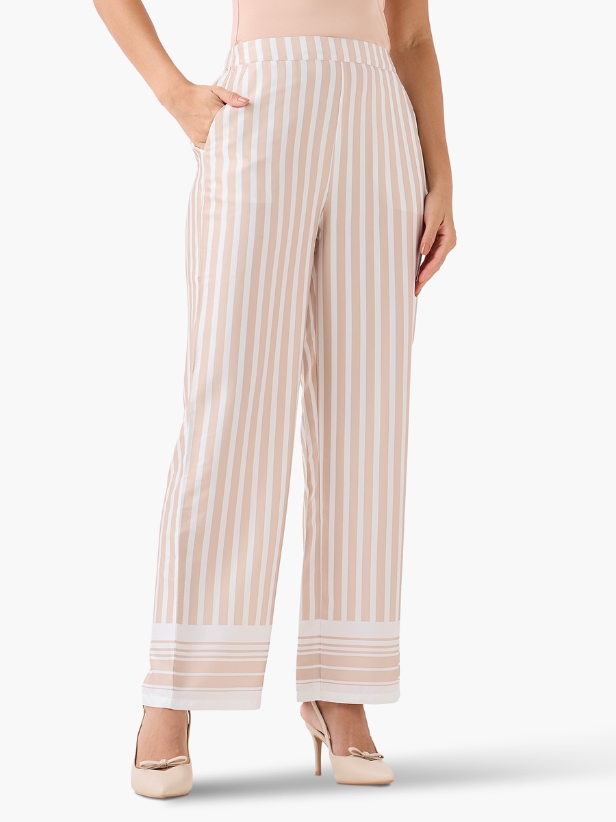 Regular Fit Striped Pants