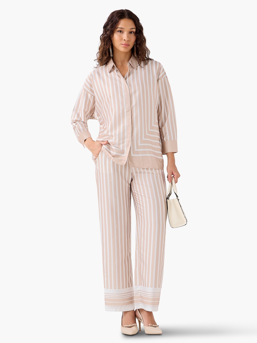 Regular Fit Striped Pants