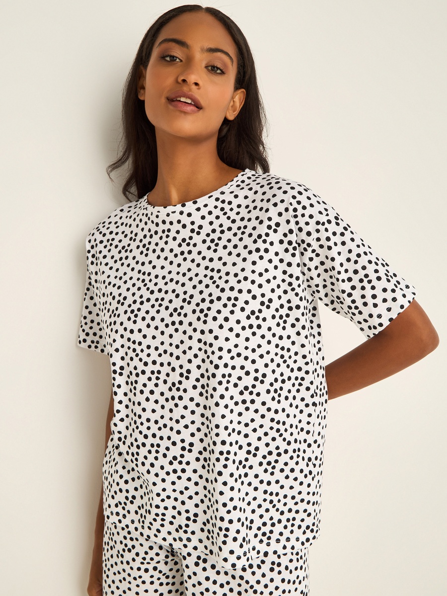 Pyjama Set with Cotton T-Shirt and Shorts