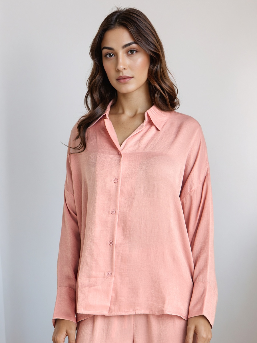 Pyjama Set with Collared Shirt and Pants