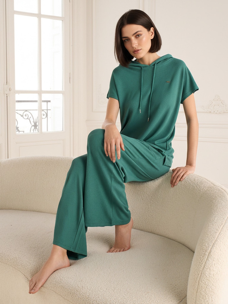 Pyjama Set with Hooded Top and Pants