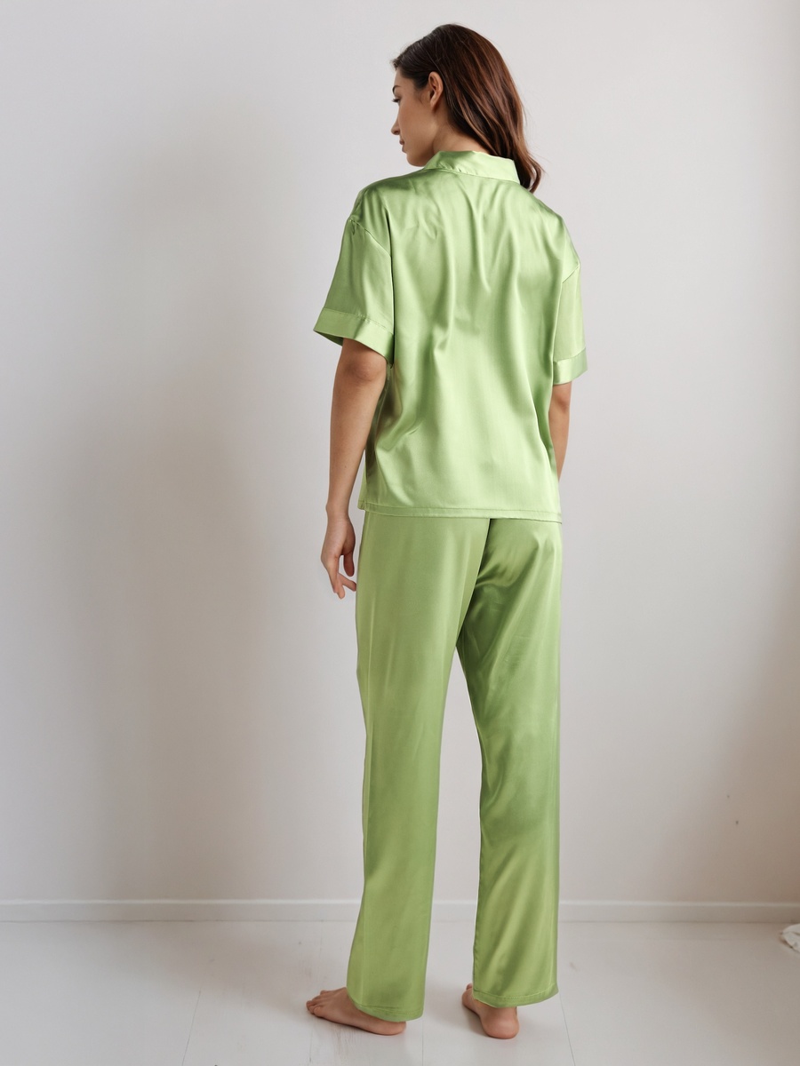 Pyjama Set with Button-Down Shirt and Pants