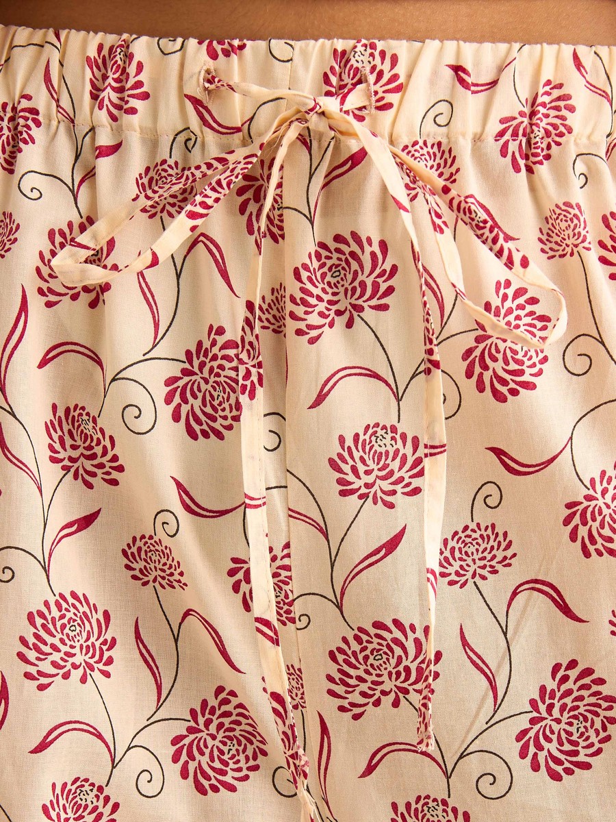 Pyjama Set with Cotton Top and Pants