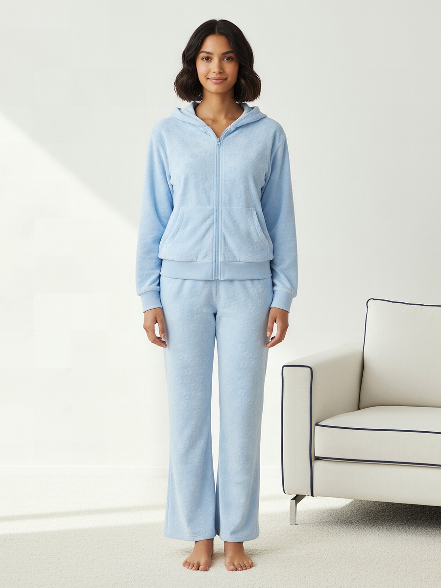 Pyjama Set with Hooded Jacket and Pants