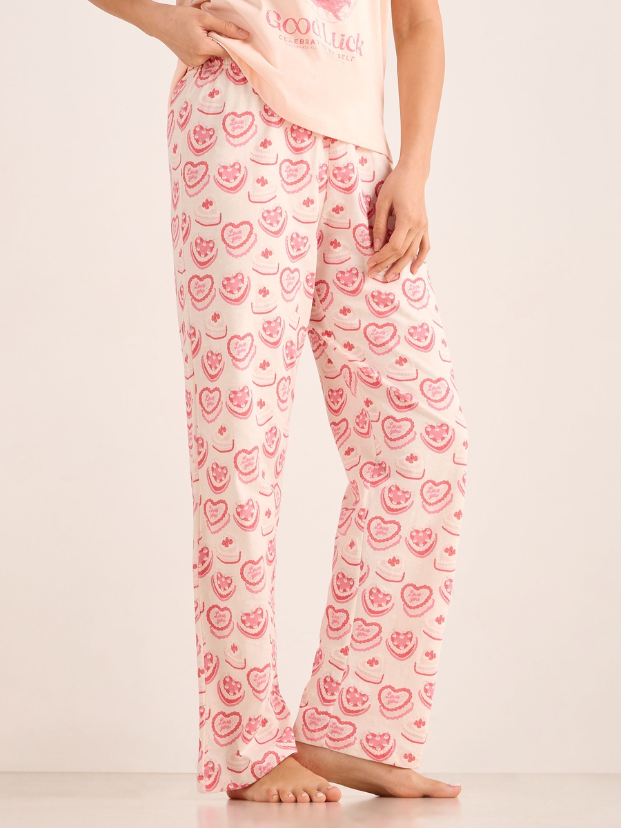 Pyjama Set with Cotton T-Shirt and Pants