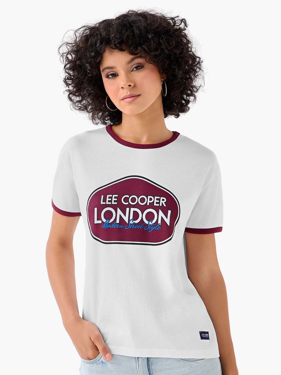 Regular Fit Cotton T-Shirt with Logo Print